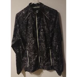Under Armour Storm Run Black Gray Camo Jacket Windbreaker 1253577-029 Sz Medium